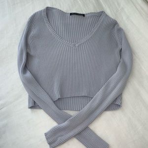 Long sleeve blue top
